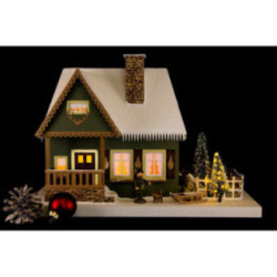 Lichterhaus Altes Forsthaus mit Weihnachtsbaum - 25 cm