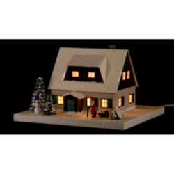 Lighted House Ore Mountains Home with Lobby - 11,5 cm / 4.5 inch