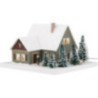 Lighted House Forester's Lodge - 11,5 cm / 4.5 inch