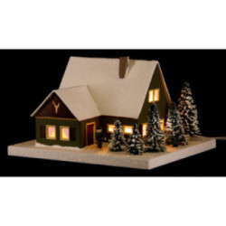 Lighted House Forester's Lodge - 11,5 cm / 4.5 inch