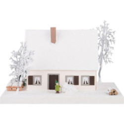 Lighted House Timber-Framed Ore Mountains Home - 11,5 cm / 4.5 inch