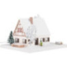 Lichterhaus Erzgebirgshaus mit Fachwerk - 11,5 cm