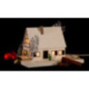 Lighted House Timber-Framed Ore Mountains Home - 11,5 cm / 4.5 inch