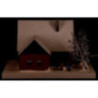 Lichterhaus Erzgebirgshaus mit Kindern, klein - 18,5 cm