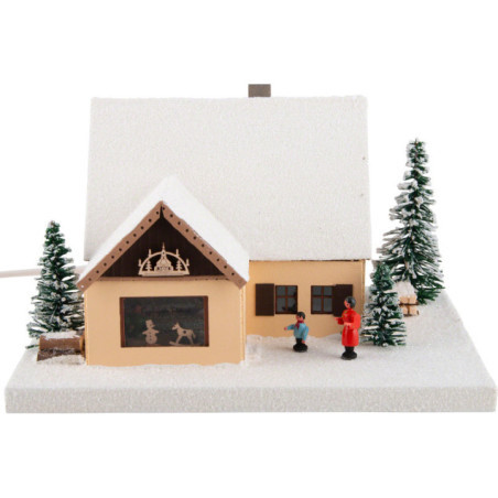 Lighted House Turnery, small - 11 cm / 4.3 inch