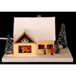 Lighted House Turnery, small - 11 cm / 4.3 inch