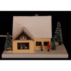 Lighted House Turnery, small - 11 cm / 4.3 inch
