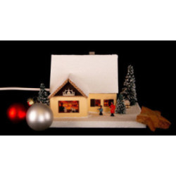 Lichterhaus Drechslerei, klein - 11 cm