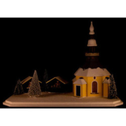 Lighted House Seiffen Christmas - 34 cm / 13.4 inch
