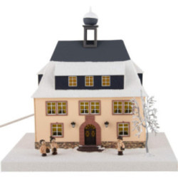 Lighted House Town Hall Seiffen - 25 cm / 9.8 inch