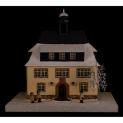 Lighted House Town Hall Seiffen - 25 cm / 9.8 inch