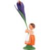 Meadow Flower Girl with Crocus - 11 cm / 4.3 inch