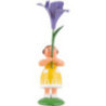 Summer Flower Girl with Iris - 12 cm / 4.7 inch