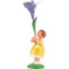 Summer Flower Girl with Iris - 12 cm / 4.7 inch