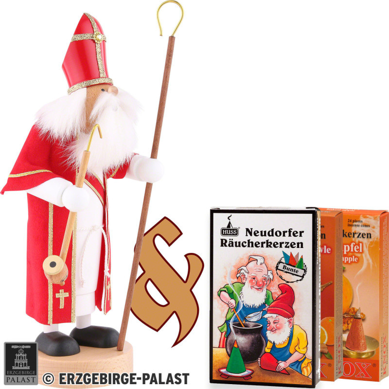 Bundle - Smoker Holy Sant Nikolaus plus three packs of incense