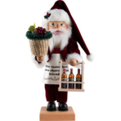 Nussknacker Weihnachtsmann Weinlese - 48 cm