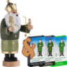 Set Räuchermännchen Heilige Drei Könige "Balthasar" und drei Packungen Räucherkerzen