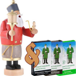 Set Räuchermännchen Heilige Drei Könige "Caspar" und drei Packungen Räucherkerzen