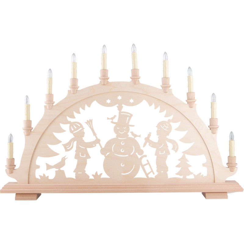 Candle Arch - Snowman - 67x43 cm / 26.4x16.9 inch
