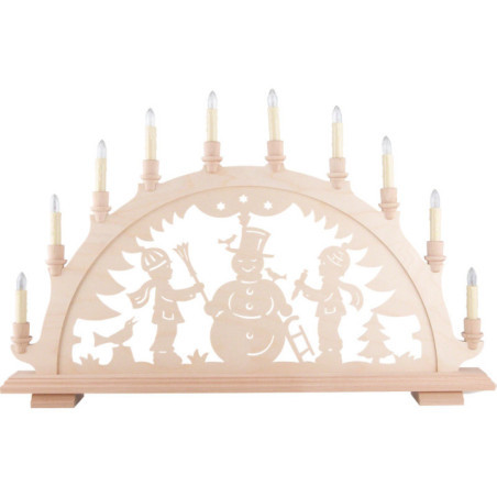 Candle Arch - Snowman - 67x43 cm / 26.4x16.9 inch