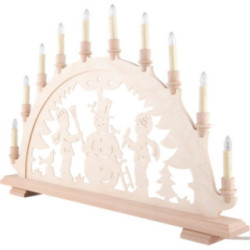 Candle Arch - Snowman - 67x43 cm / 26.4x16.9 inch