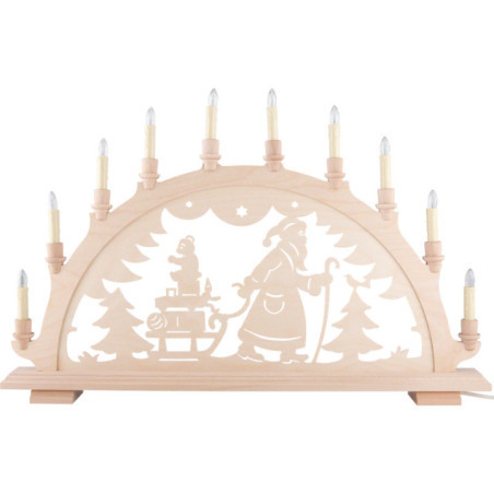 Schwibbogen Weihnachtsmann - 67x43 cm