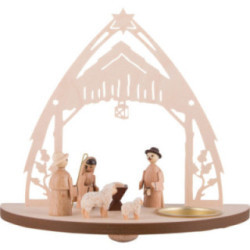 Tea Light Holder - Nativity - 16 cm / 6.3 inch