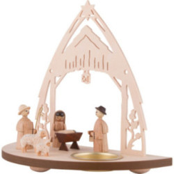 Tea Light Holder - Nativity - 16 cm / 6.3 inch