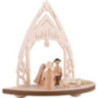 Teelichtleuchter Christgeburt mit Figuren - 16 cm