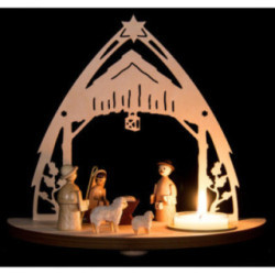 Tea Light Holder - Nativity - 16 cm / 6.3 inch