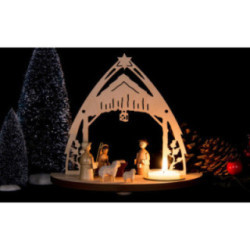Tea Light Holder - Nativity - 16 cm / 6.3 inch