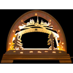 Candle Arch - Village without Figurines - 37x48 cm / 14.6x18.9 inch