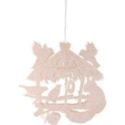 Window Picture - Birdhouse with Squirrel - 31 cm / 12.2 inch