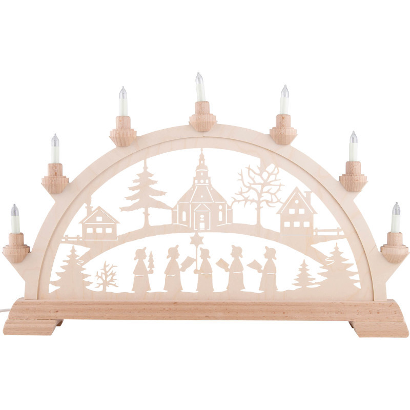 Schwibbogen Seiffener Kirche  - 55x36 cm