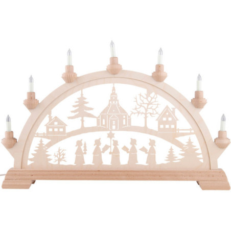 Schwibbogen Seiffener Kirche  - 55x36 cm