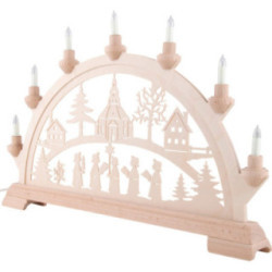 Schwibbogen Seiffener Kirche  - 55x36 cm