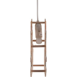 Window Picture - Snowman with Kid and Fawn - 22 cm / 8.7 inch