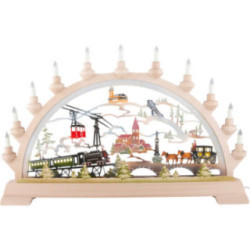 Schwibbogen Annaberg, farbig - 65x40 cm