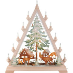 Light Triangle - Forest Hut, Colored - 55x67 cm / 21.7x26.4 inch