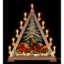 Light Triangle - Forest Hut, Colored - 55x67 cm / 21.7x26.4 inch