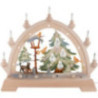Candle Arch - Cat with Baubles, Colored - 48x42 cm / 18.9x16.5 inch