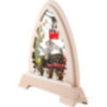 Pointed Arch - Train, Colored - 40x37 cm / 15.7x14.6 inch