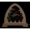 Pointed Arch - Train, Colored - 40x37 cm / 15.7x14.6 inch