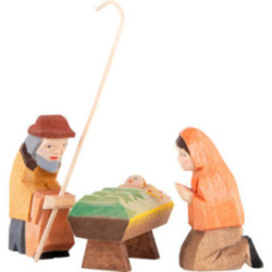 Holy Family, Set of Three - 8 cm / 3.1 inch