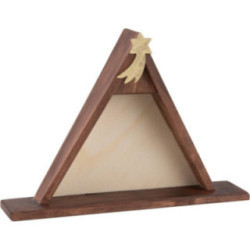 Nativity Set of 16 Pieces, Untreated - 14,5 cm / 5.7 inch