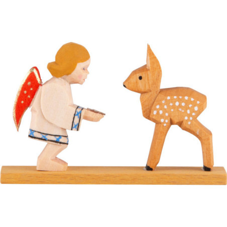 Angel with Deer - 4 cm / 1.6 inch