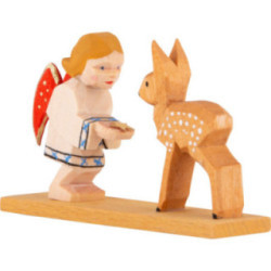 Angel with Deer - 4 cm / 1.6 inch