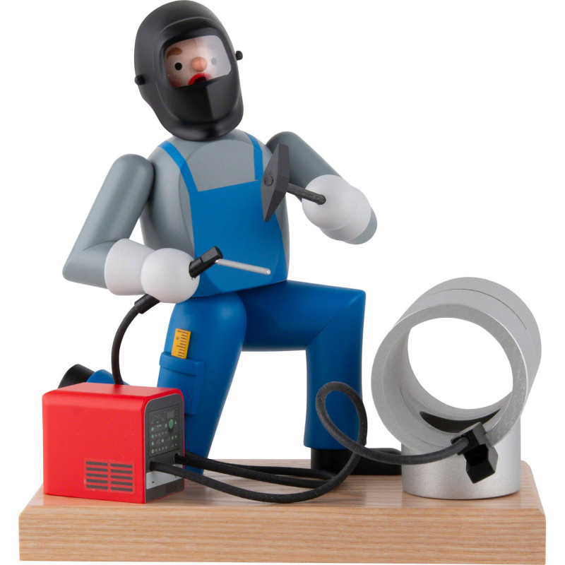 Räuchermännchen Schweißer - Metallbauer - 19 cm
