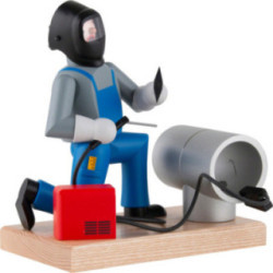 Räuchermännchen Schweißer - Metallbauer - 19 cm
