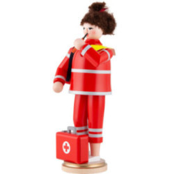 Räuchermännchen Rettungssanitäterin - 23 cm